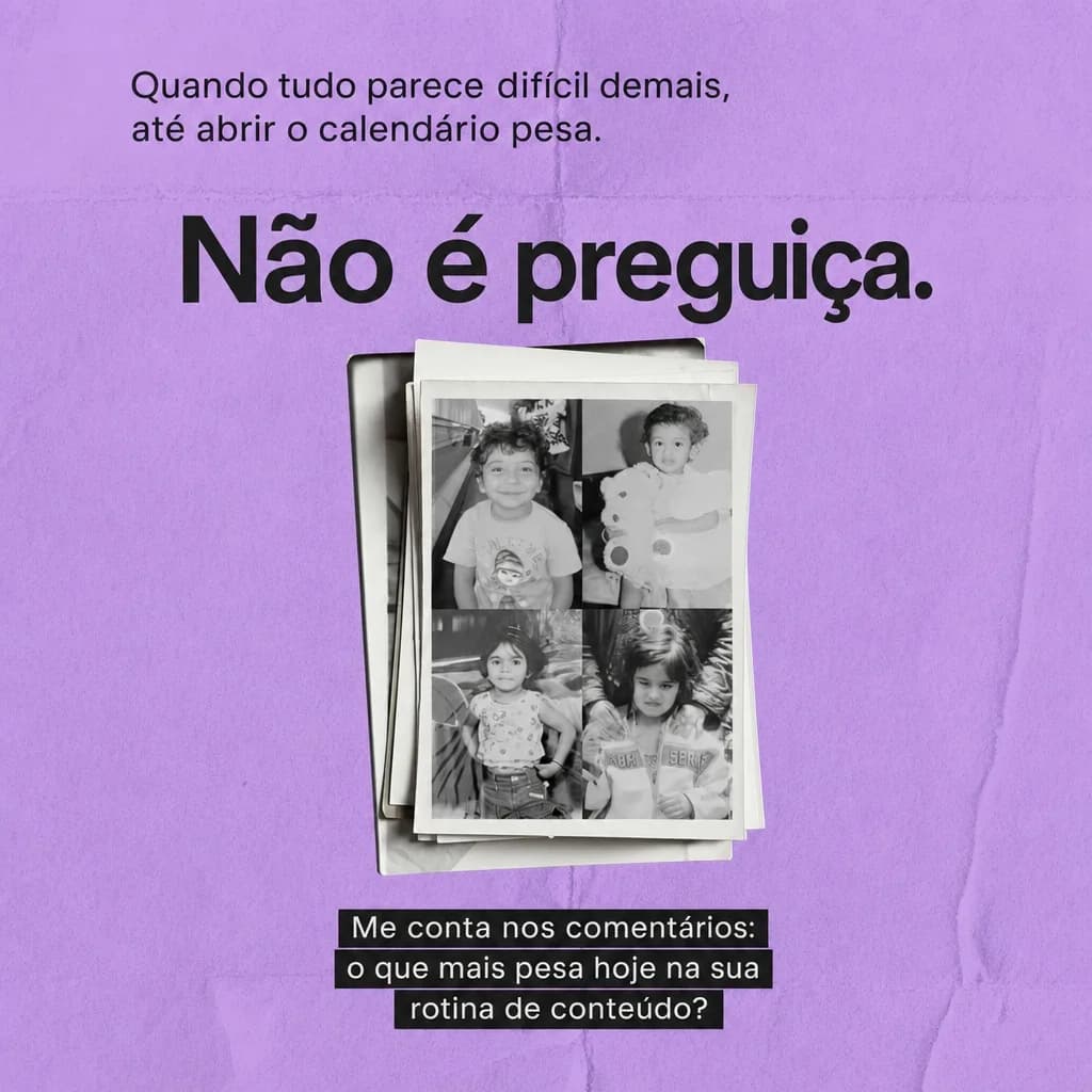 Não é preguiça