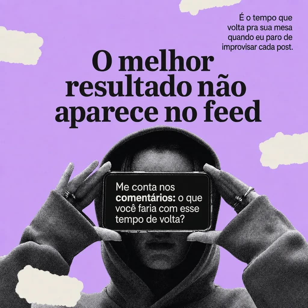 O melhor resultado não aparece no feed