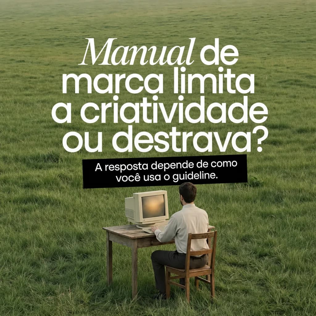 Manual de marca limita a criatividade ou destrava? — post real feito na Replik