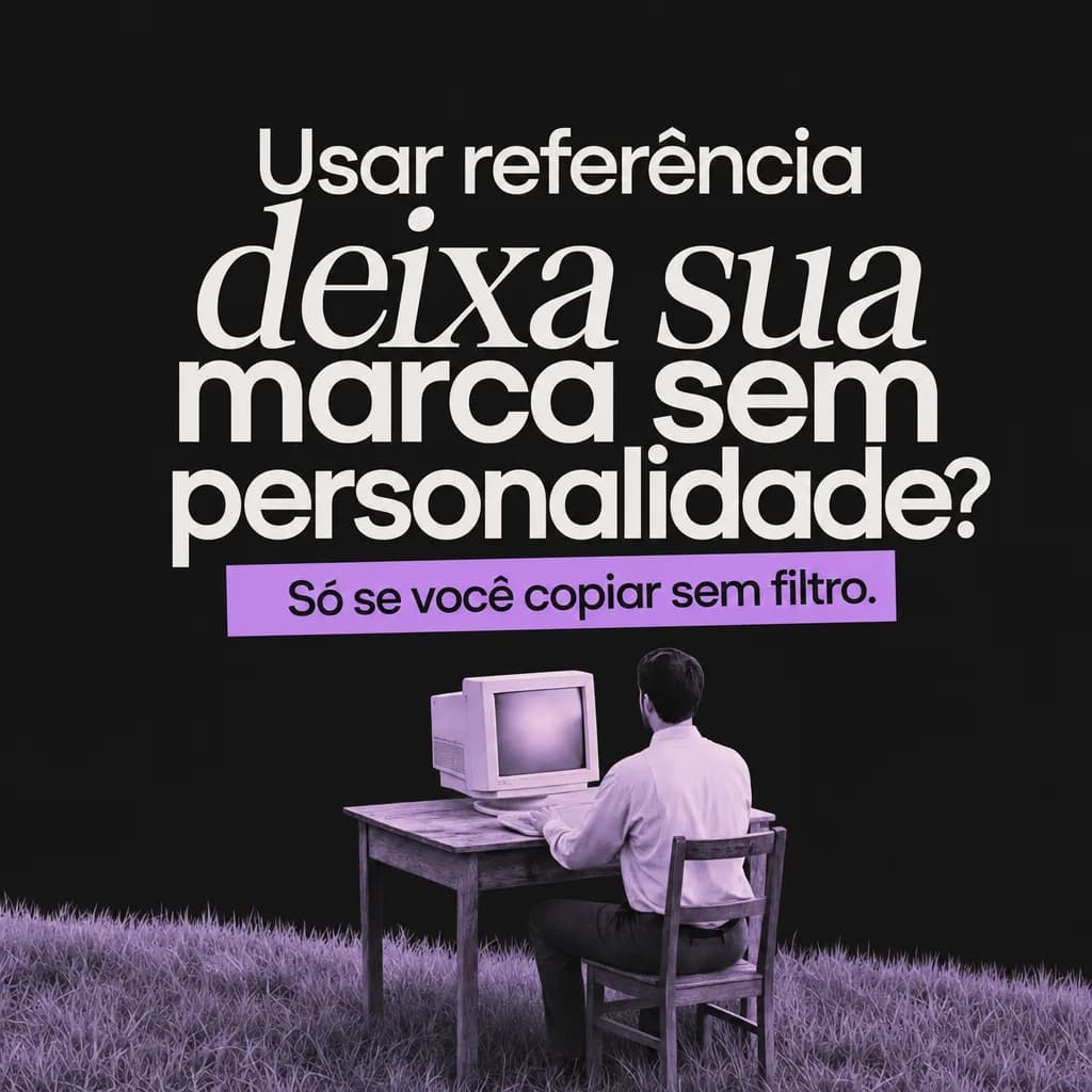 Usar referência deixa sua marca sem personalidade? — post real feito na Replik